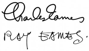 Charles & Ray Eames Signatures